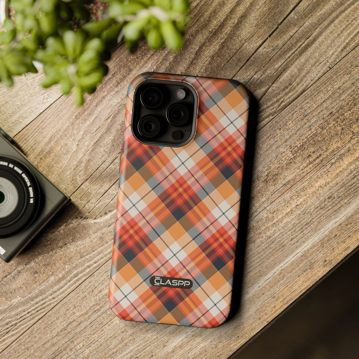 Tipped Tartan | MagSafe Hardshell Dual Layer Phone Case