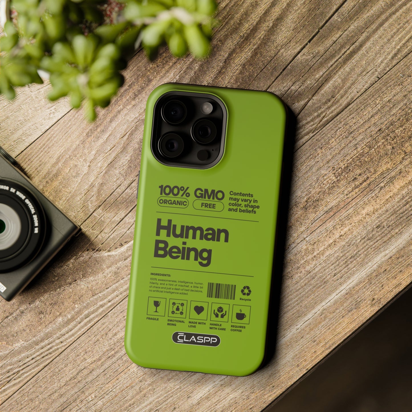 Human Being | Lime | MagSafe Dual Layer Phone Case