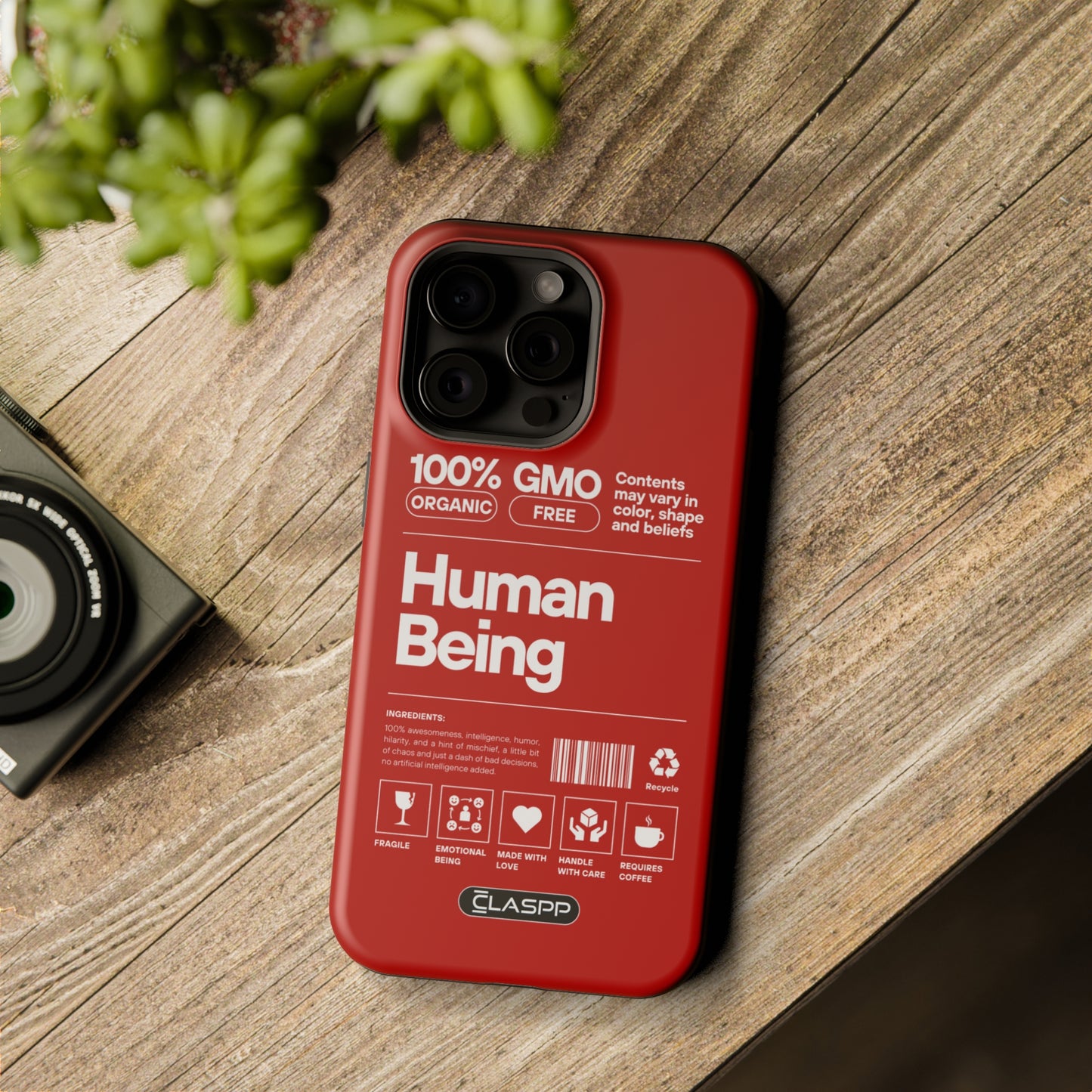 Human Being | Crimson | MagSafe Hardshell Dual Layer Phone Case