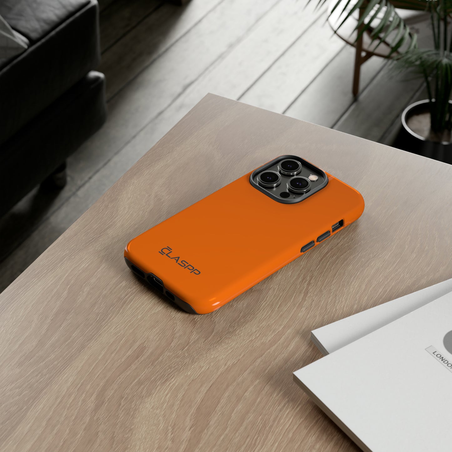 Tangerine Orange | Hardshell Dual Layer Phone Case