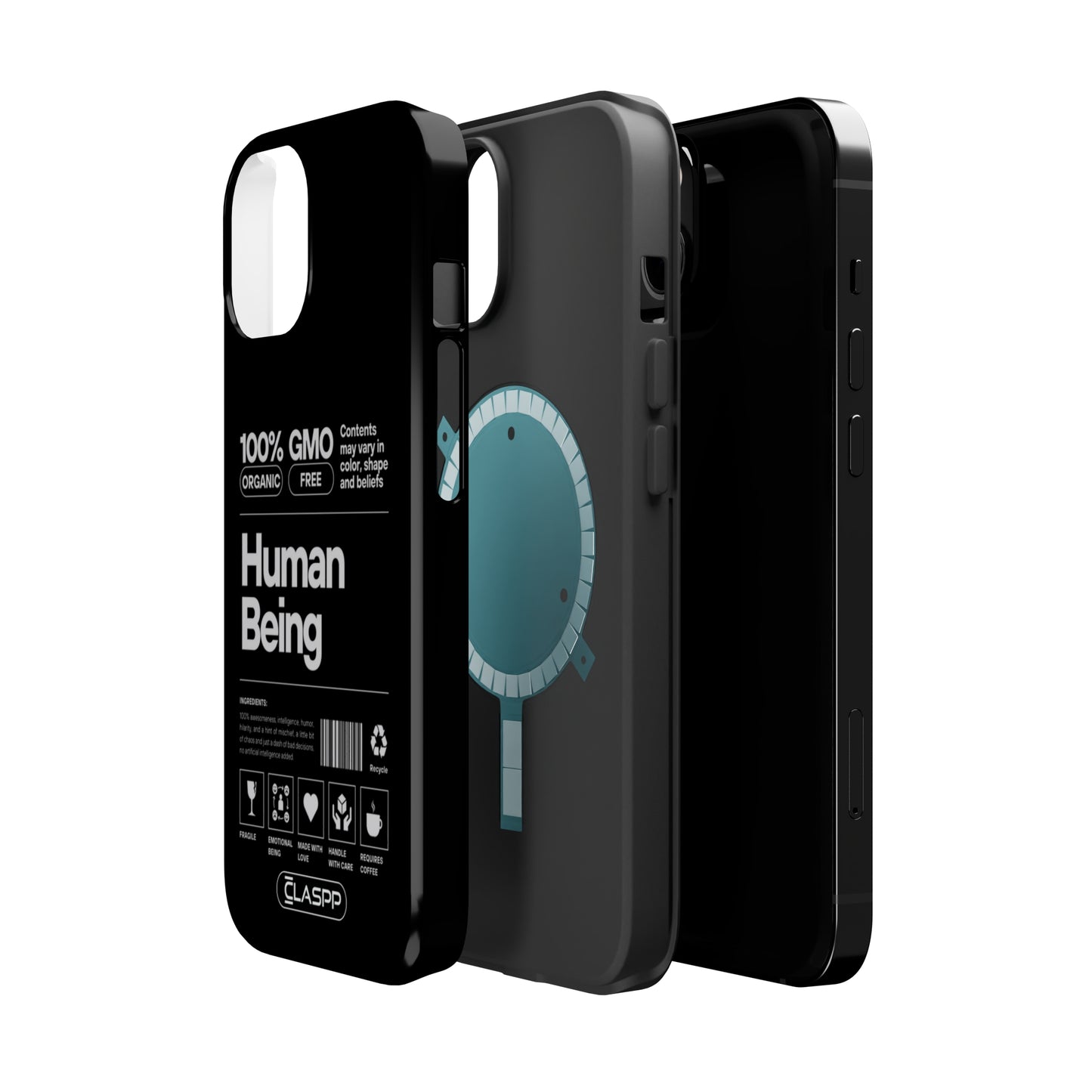 Human Being | Classic Black | MagSafe Dual Layer Phone Case