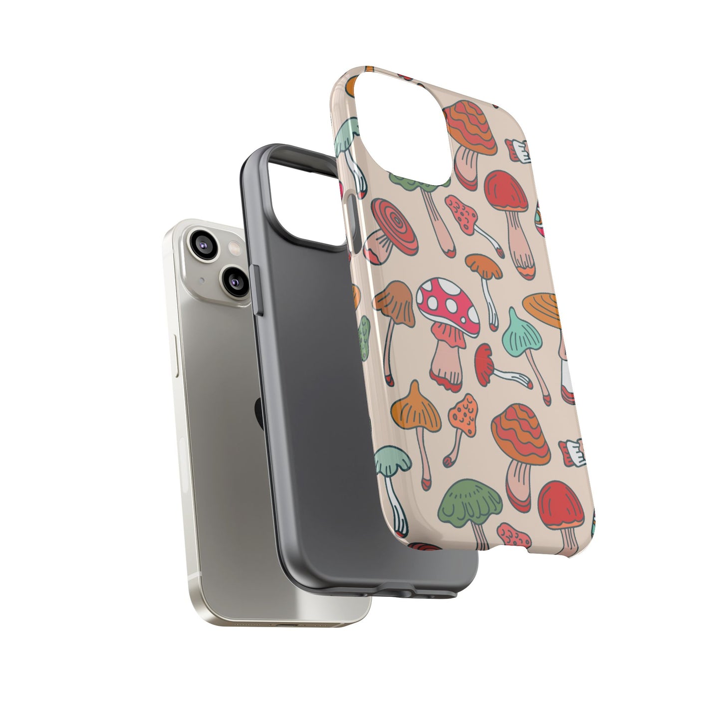 Phone Case - Wild Mushroom Design, Tough Cases for Extra Protection
