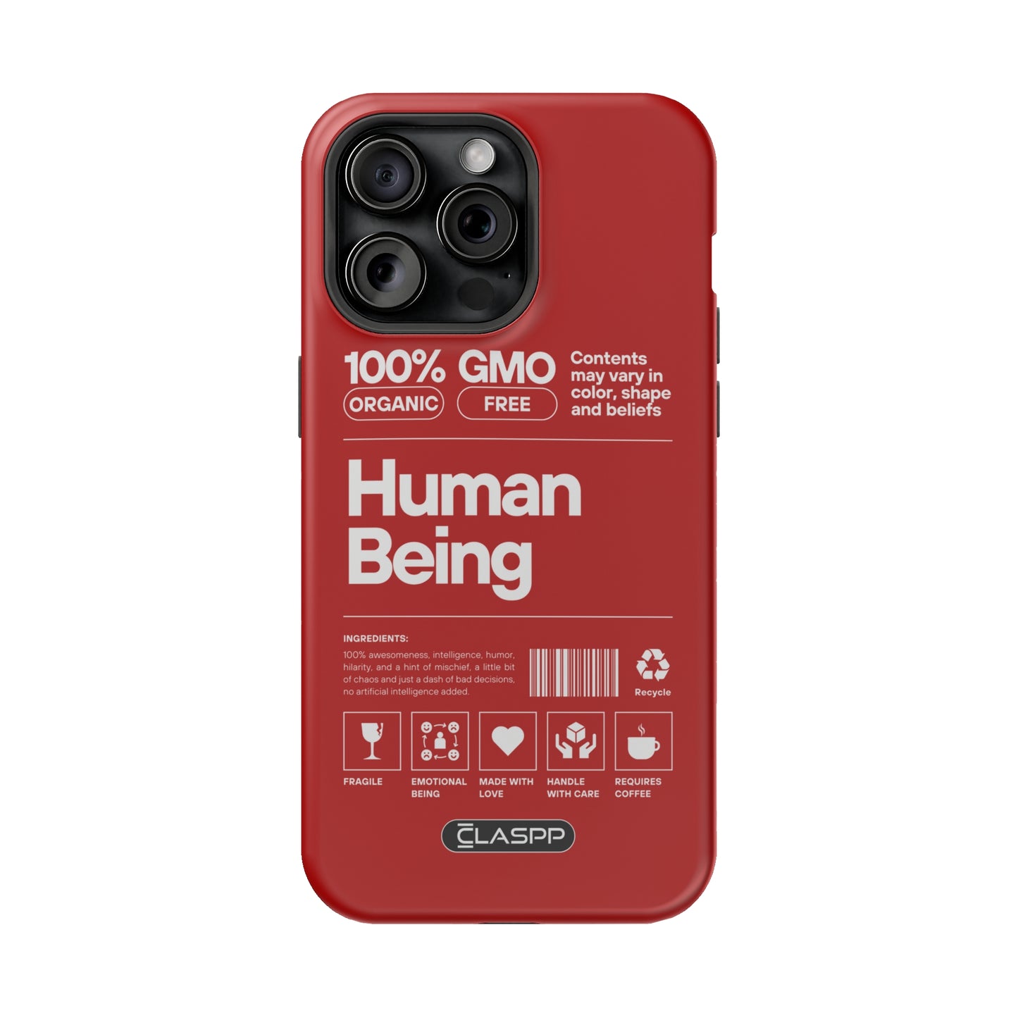 Human Being | Crimson | MagSafe Hardshell Dual Layer Phone Case