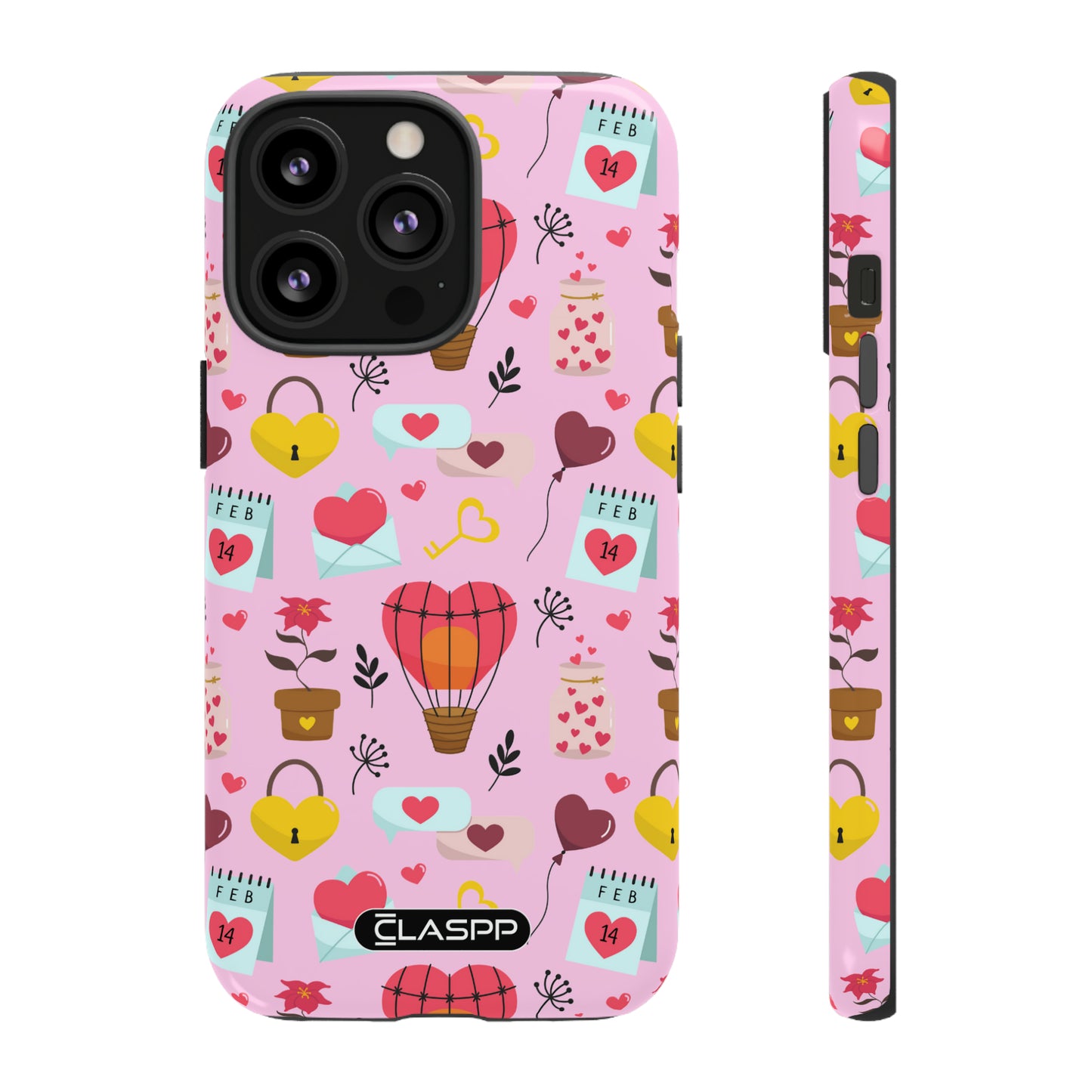 Love in the Air | Valentine's Day | Hard Shell Dual Layer Phone Case