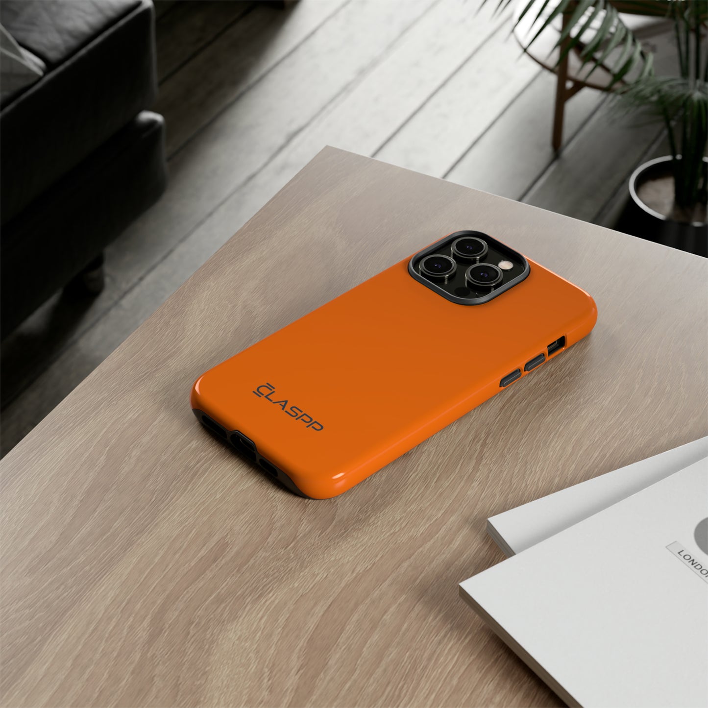 Tangerine Orange | Hardshell Dual Layer Phone Case