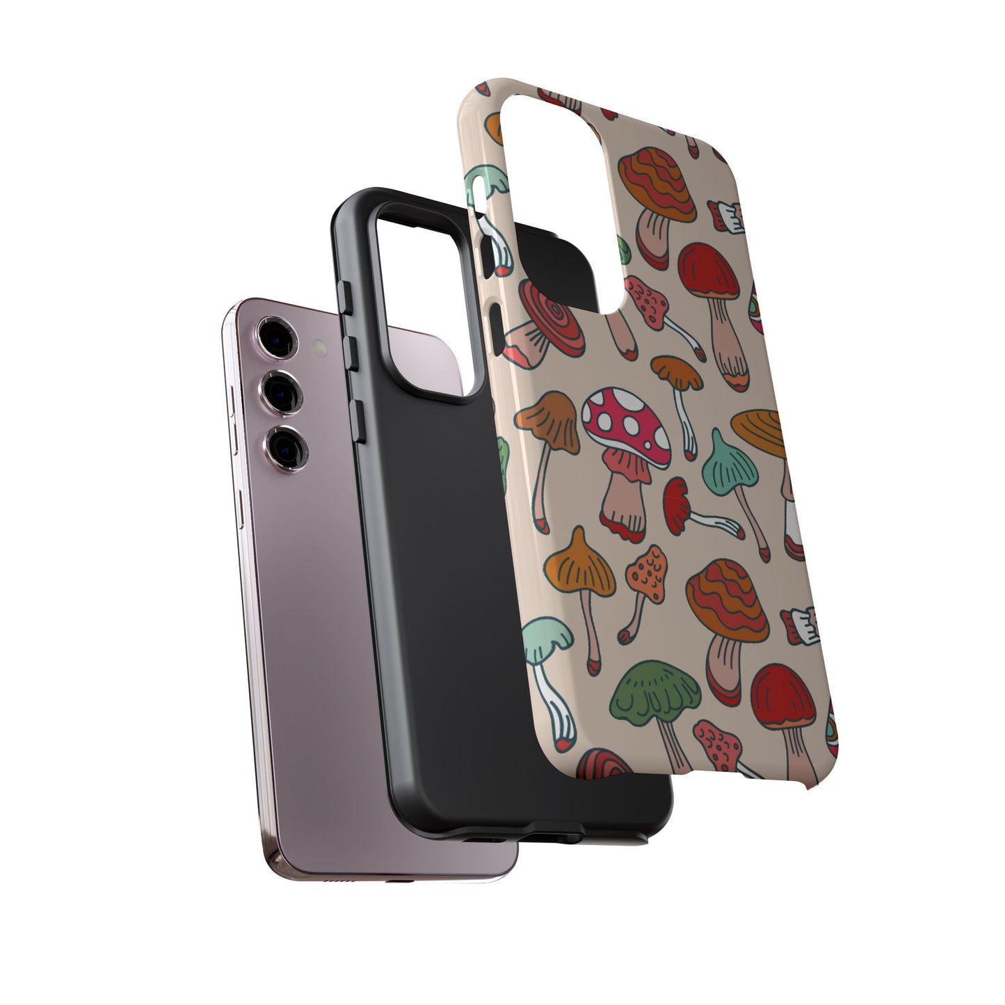 Phone Case - Wild Mushroom Design, Tough Cases for Extra Protection