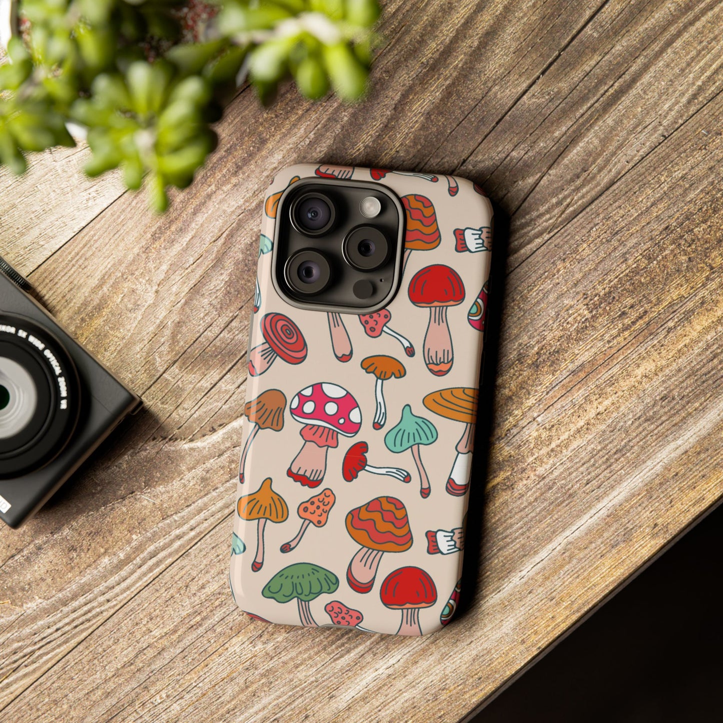 Phone Case - Wild Mushroom Design, Tough Cases for Extra Protection