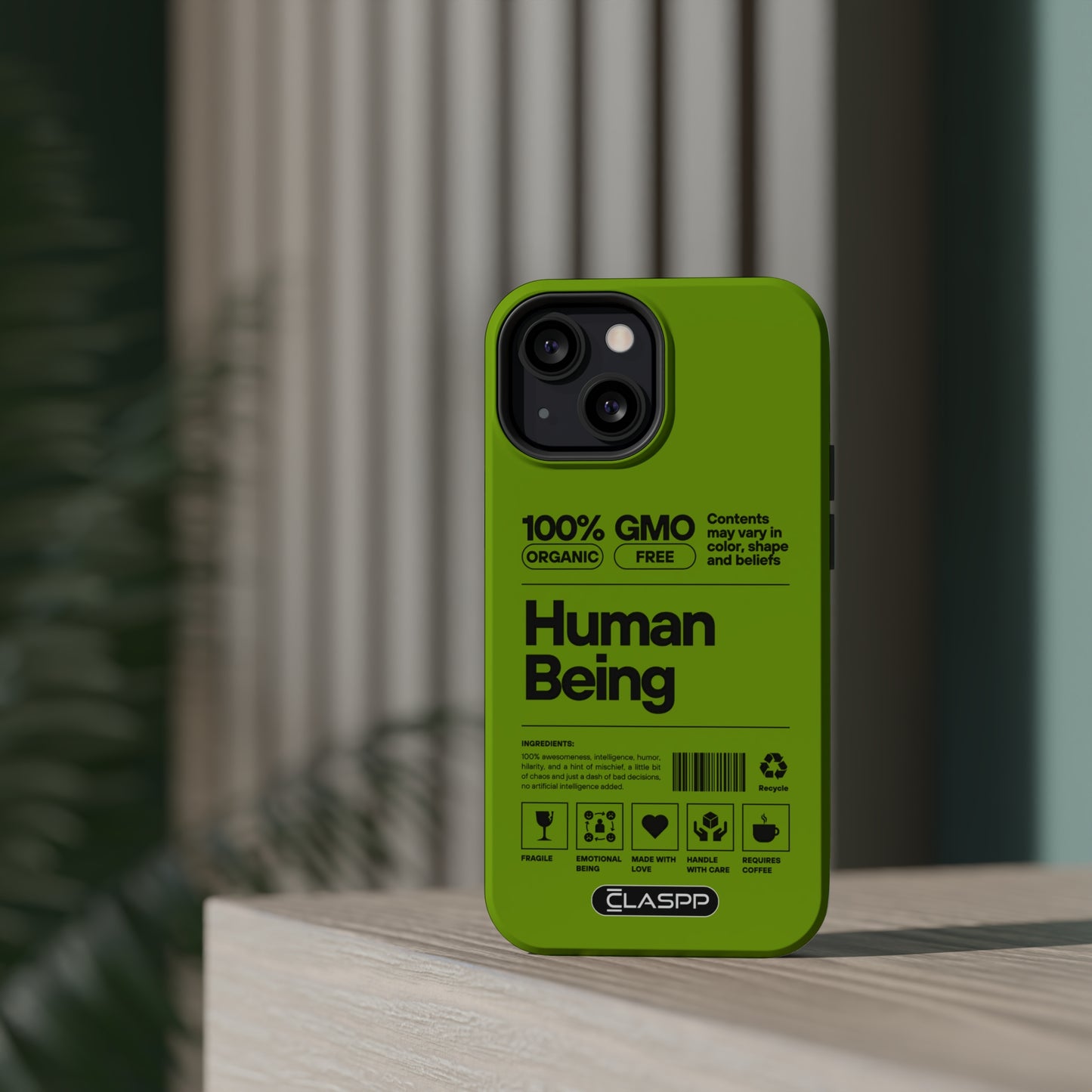 Human Being | Lime | MagSafe Dual Layer Phone Case