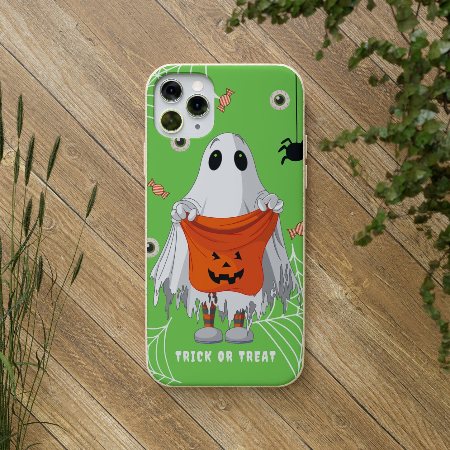 Trick or Treat Green | Plant-Based Biodegradable Phone Case