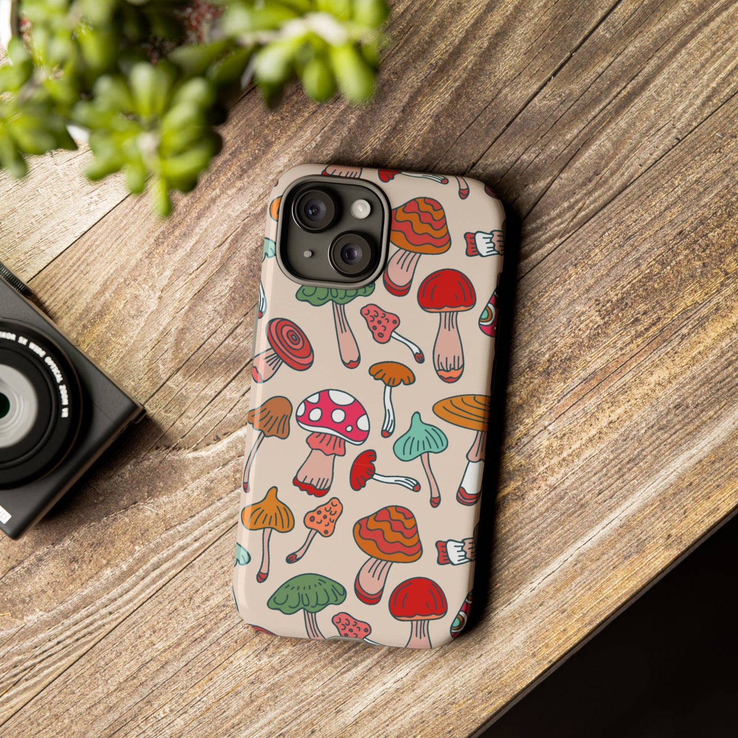 Phone Case - Wild Mushroom Design, Tough Cases for Extra Protection