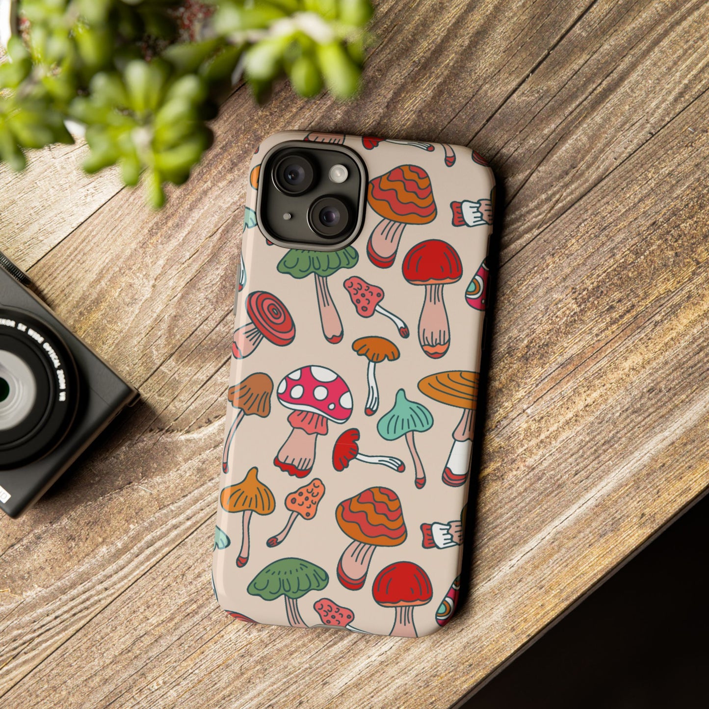 Phone Case - Wild Mushroom Design, Tough Cases for Extra Protection