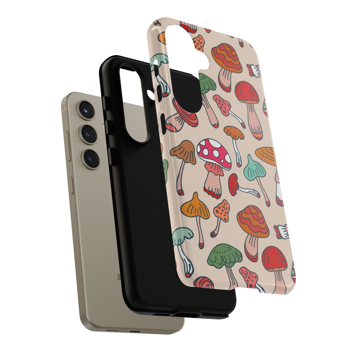 Phone Case - Wild Mushroom Design, Tough Cases for Extra Protection