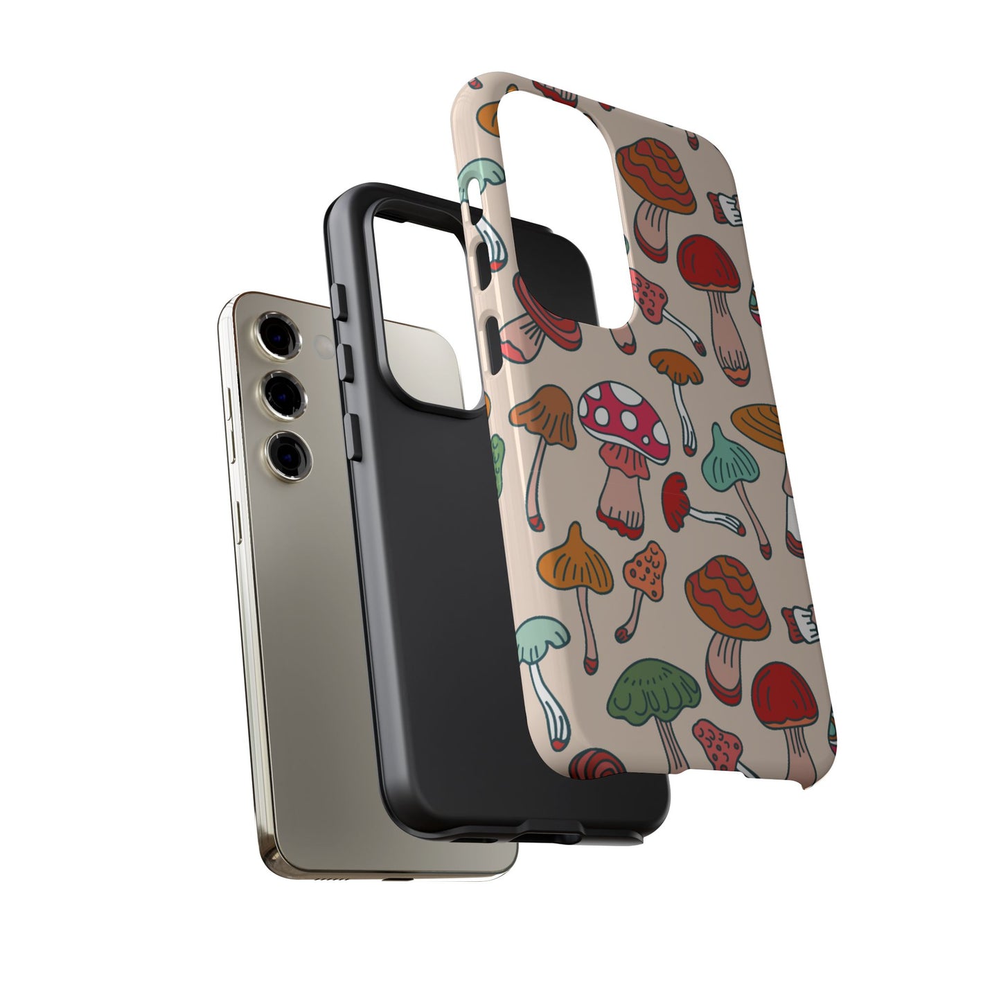 Phone Case - Wild Mushroom Design, Tough Cases for Extra Protection