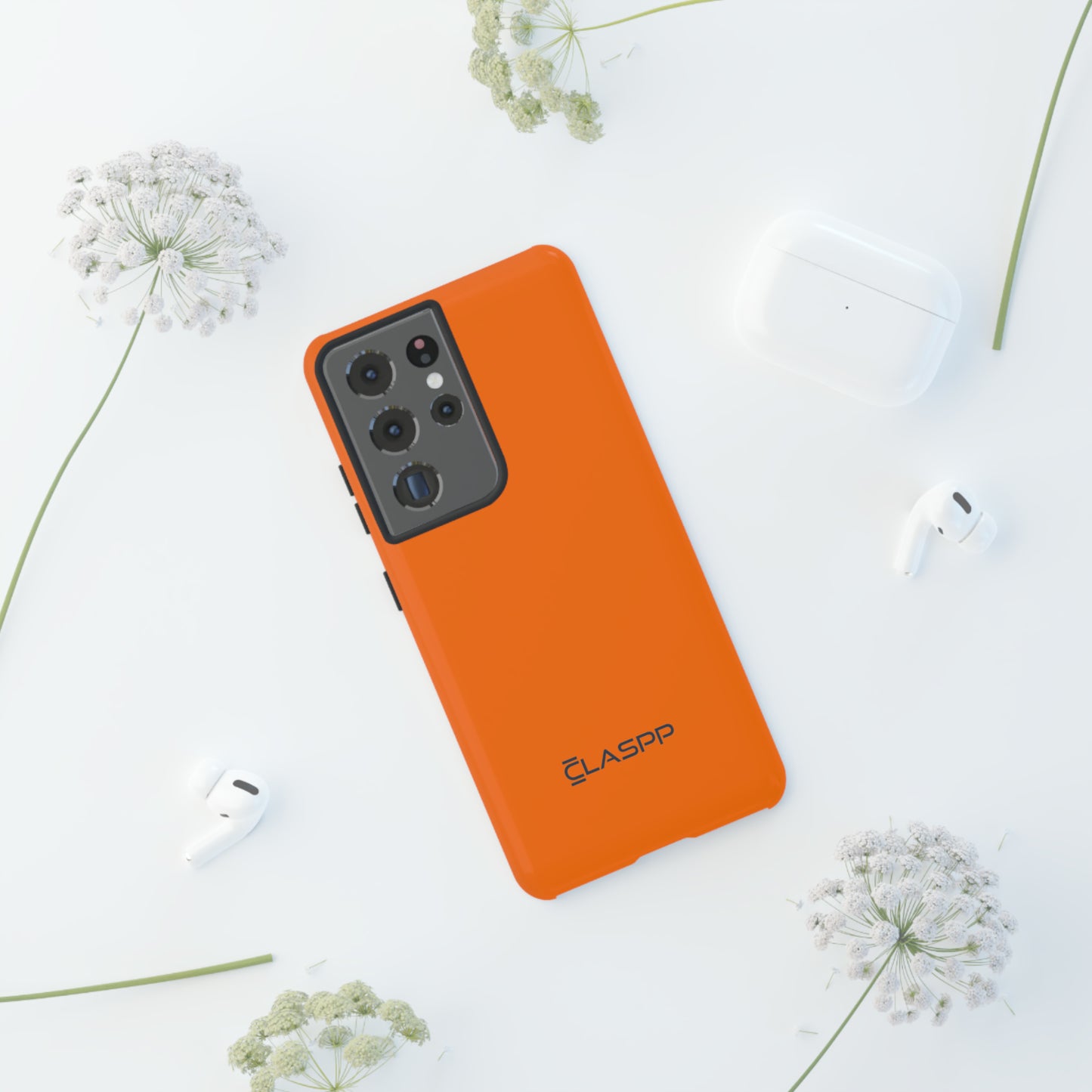 Tangerine Orange | Hardshell Dual Layer Phone Case