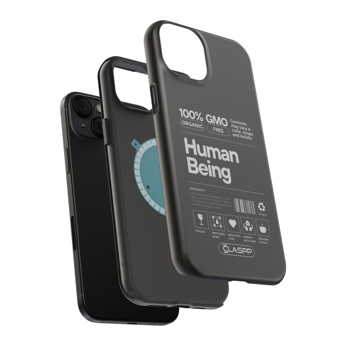 Human Being | Classic Black | MagSafe Dual Layer Phone Case