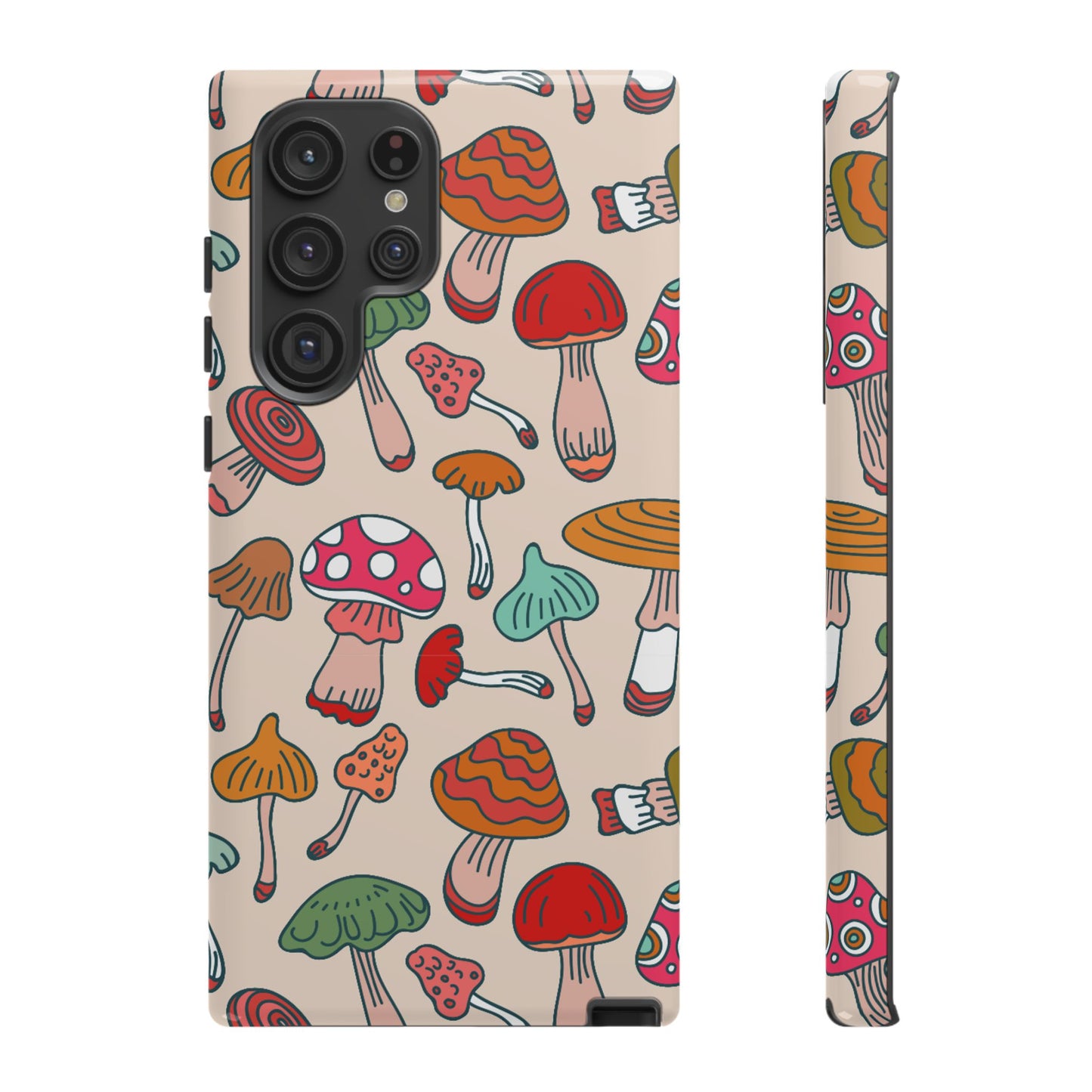 Phone Case - Wild Mushroom Design, Tough Cases for Extra Protection