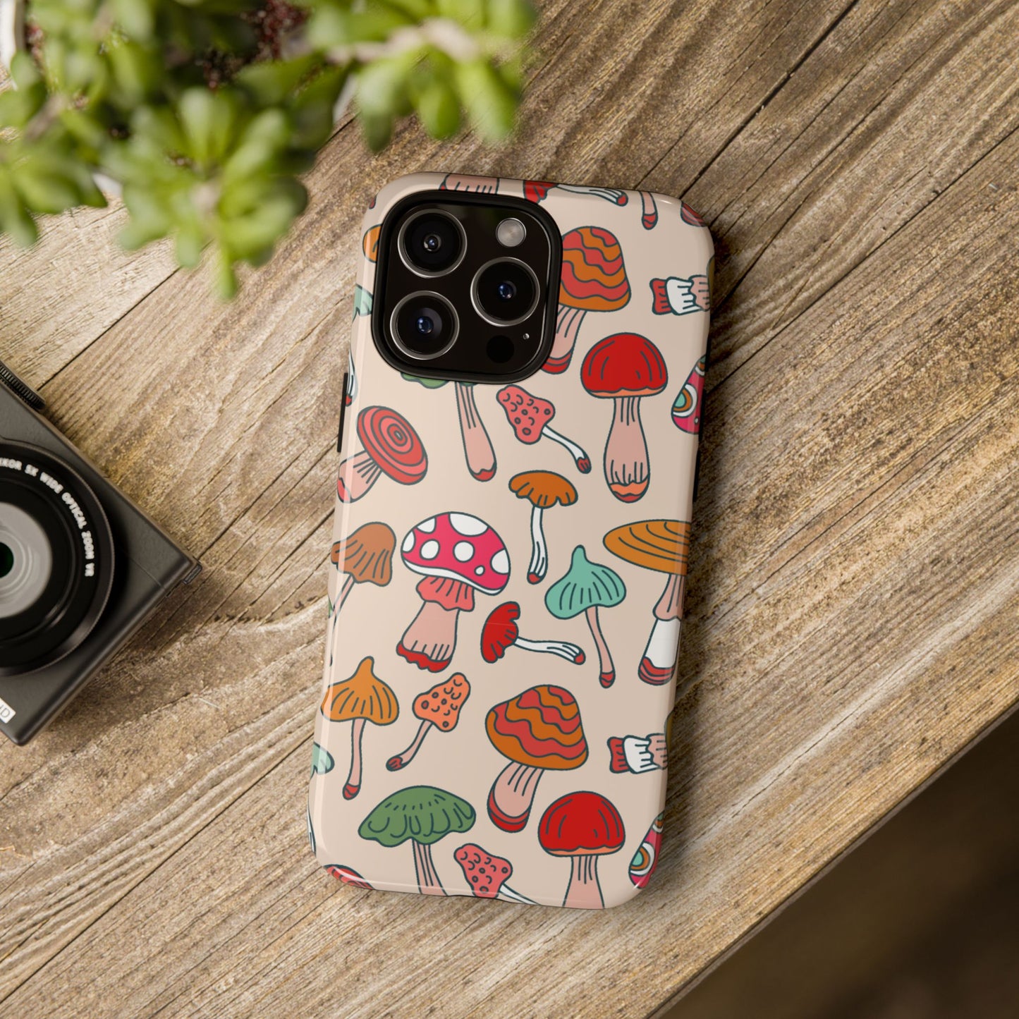 Phone Case - Wild Mushroom Design, Tough Cases for Extra Protection
