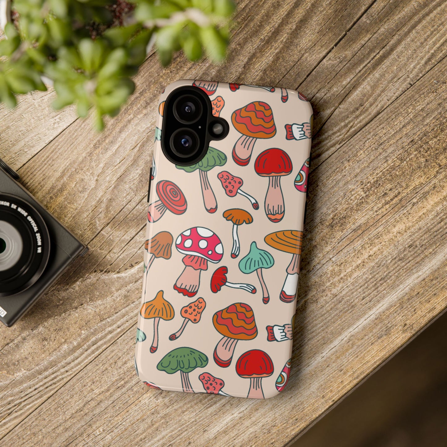 Phone Case - Wild Mushroom Design, Tough Cases for Extra Protection
