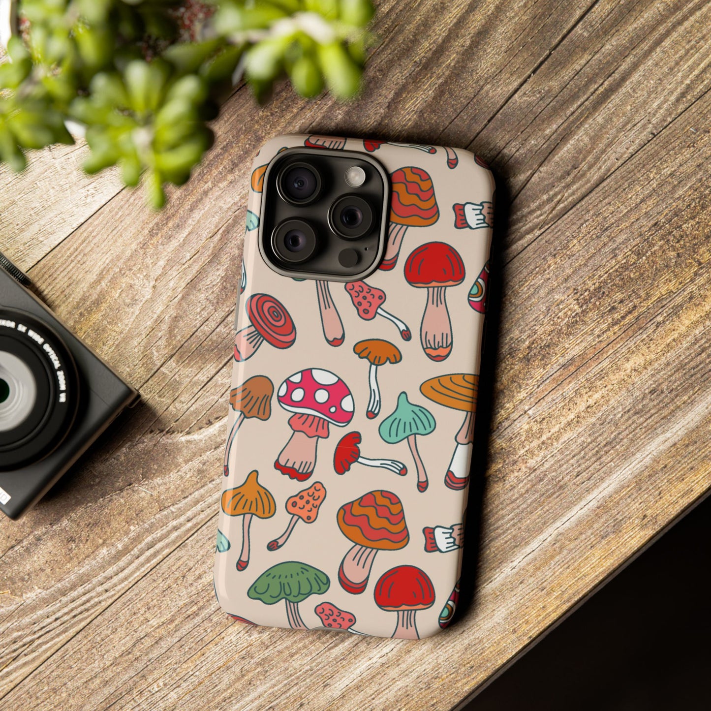 Phone Case - Wild Mushroom Design, Tough Cases for Extra Protection