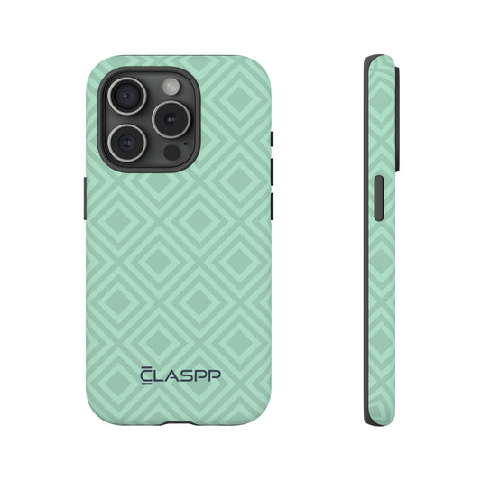 Minty Squares | Hardshell Dual Layer Phone Case
