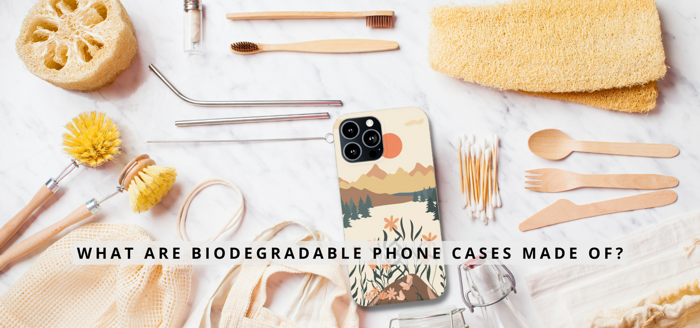 What are biodegradable phone cases made of?