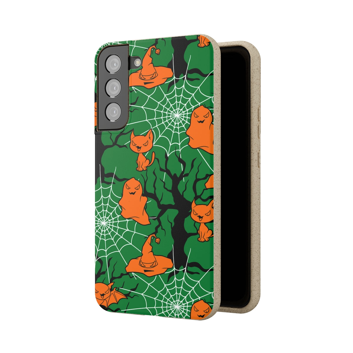 Ghostly Greetings Green | Plant-Based Biodegradable Phone Case